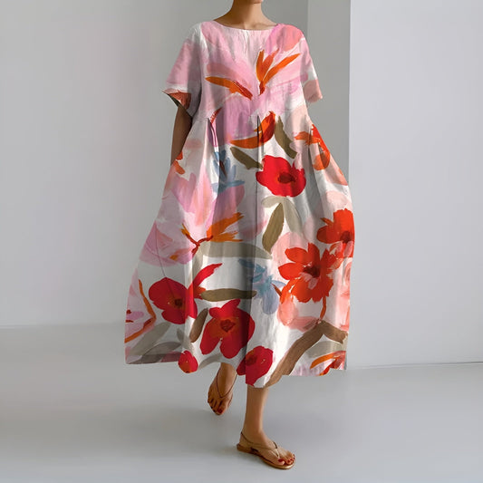 Samira | Vestido ancho con flores