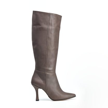 Celestina | Knee-high leather tubular boot