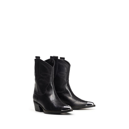 Katy | Tubular country-style leather boot 