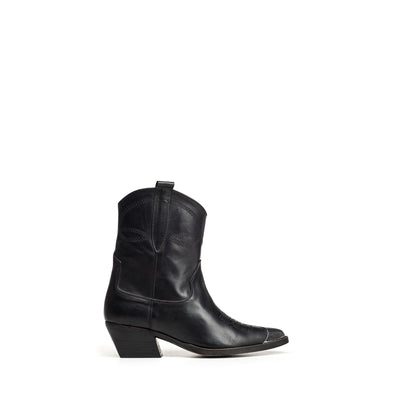 Katy | Tubular country-style leather boot 