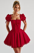 Annie Mini Dress - Red Dress XS Babyboo Fashion Premium Exclusive Design
